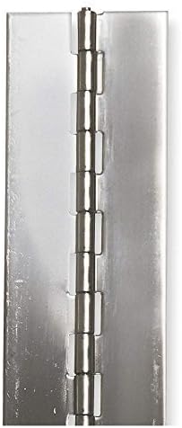 Hinge, 304 SS, H 96 In., W 2 In. by Monroe PMP