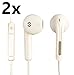 Produktbild 2xiProtect® Premium In-Ear Stereo Kopfhörer Headset weiß für alle Modelle wie z.B. Sony, Samsung, LG, Huawei, HTC, uvm.– edles Design und hoher Tragekomfort