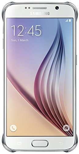 Samsung Clear Cover - Funda para Samsung Galaxy S6  color plata- Versi  n Extranjera
