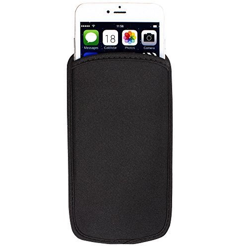 Xhorizon negro de absorci n de el stica de neopreno Funda para 13 97 cm pulgada iPhone 6 Plus Xhorizon negro de absorci n de el stica de neopreno Funda para 13 97 cm pulgada iPhone 6 Plus