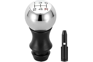 Zilimontt Pommeau de levier de vitesse de rechange à 5 vitesses pour 106 206 306 406 107 207 307 407 301 308 2008 3008 C2 C3 C4 (rouge)