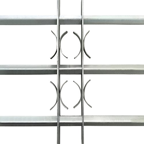 vidaXL Fenstergitter Sicherheitsgitter mit Sicherheitsschrauben ausziehbar 700-1050 mm - 3