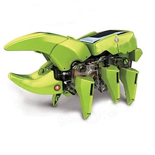 Tonsee DIY montieren 4 In 1 pädagogische Solar-Roboter Bohren Maschine Dinosaurier Insekt Kit - 2