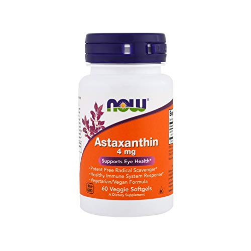 Now Foods Astaxanthin, 4mg - 60 Cápsulas