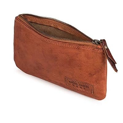 Berliner Bags Cuir Stylo Crayon Cas Petite Bourse Poche Hommes Bourse Marron Vintage