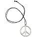 Produktbild TK Gruppe Timo Klingler Peace Kette aus echtmetall Hippe Kostüm Outfit Accessoires 70 er 80 er Jahre Verkleidung Kostüm Damen und Herren Fasching Karneval