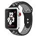 Produktbild Straper Für Watch Armband 42mm Weich Silikon Sport Ersatzarmband Uhrenarmbänder für Watch 44mm Series 4 Series 3 Series 2 Series 1 Schwarz Grau