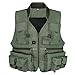 Produktbild Anglerbasics Armee Grün Multifunktions Airsoft Tactical Weste Quick Dry Multi Taschen Mesh atmungsaktiv Active Militär tragen Jacket- passt für alle Outdoor Sport, Armeegrün