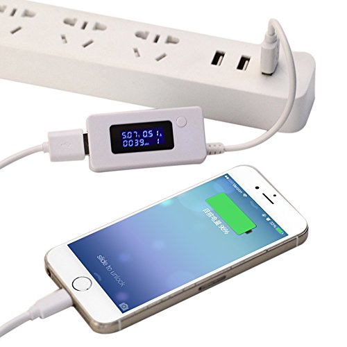 ZITFRI USB Multimeter Digitale Amperemeter für Spannung / Strom / geladene Kapazität Leistungsmesser Strommessgerät Spannungsmesser Kapazitätsmessgerät - 5