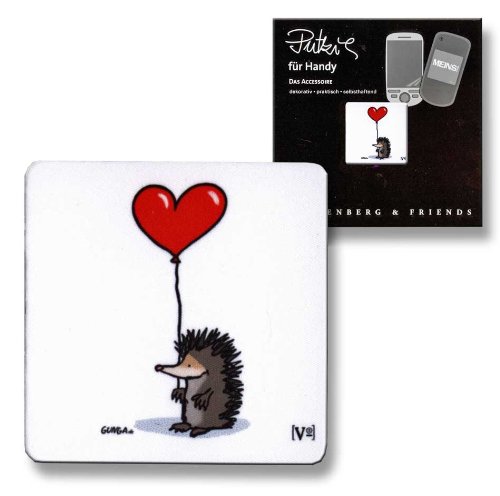 Putztuch fürs Handy Displayputztuch Igel mit Herz Liebe