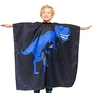 Sylfairy Kids Haircut Cape, Dinosaur Waterproof Barber Cape Cover with Adjustable Hook & Loop, Hair Cutting Cape Barber Apron Perfect for Kids(Dinosaur)