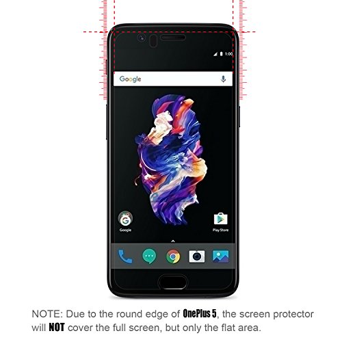 [2 Stück] OnePlus 5 Schutzfolie, Beyeah Panzerglas Displayschutzfolie [9H Härte] [Anti-Kratzen] [Anti-Öl] [Anti-Bläschen] [lebenslange Garantie] - 2