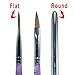 EZI Hideaway Round Acrylic Nail Brush No. 8 Brush Pen # 5502350