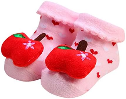 0-12 Months Baby Socks , LILICAT Baby Girls Boys Cartoon Newborn Anti-Slip Socks Slipper Shoes Boots Multi-Color optional (A)