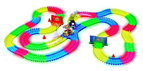 Magic Tracks- - Circuito Luminoso en el Negro de 3,35 m, 10 Colores