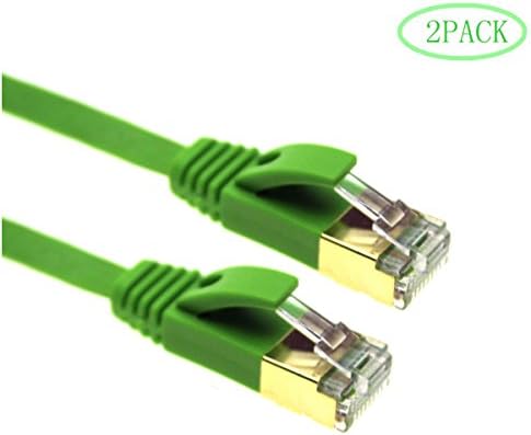 3m - (2 pack) CAT.6 Ethernet Gigabit Lan network cable RJ45 ( 10/100/1000Mbit/s | Patch cable SSTP ) compatible with CAT.5 / CAT.5e / CAT.6a , Switch/Router/Modem/Patch panel / Access Point / patch fields