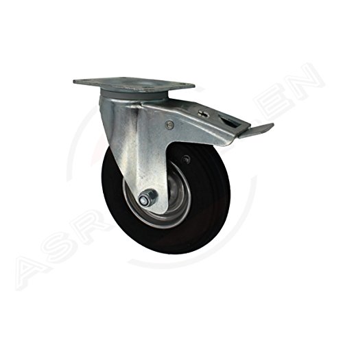 Satz 200 mm Luftbereifte Räder Rollen Transportrollen Lenkrollen Bockrollen TK 300 kg - 2