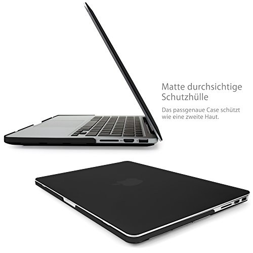 MyGadget MacBook Pro Retina 13 Zoll *Matt* Case – Model Ende ´12 – Mitte ´16 (A1502 / A1425) Plastik Mac Hülle Schutzhülle Hartschale Cover (Schwarz) - 4