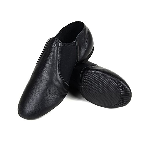 Dance You 1302 Neoprene Elastic Slip Shoes Jazz Leather Upper