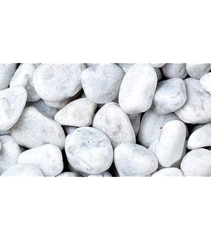 Ghiaia Marmorea Vasi Ciottoli Di Marmo Bianco Carrara - Sacco Da 10KG Per Giardino E Decorazione Ciottoli Per Aiuole E Vialetti