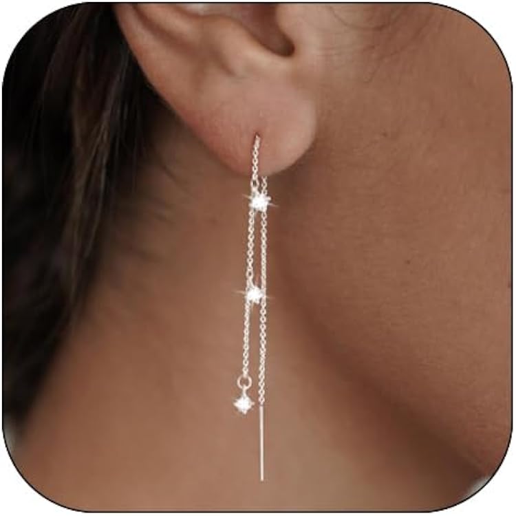 Quasten Ohrringe Damen – Lange Hängende Ohrringe Mit Fransen, Linear Design Für Besondere Anlässe