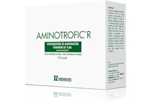 Errekappa Euroterapici - Aminotrofic® R Integratore Alimentare in Polvere con Aminoacidi Essenziali EAA e Ramificati, Vitamina B 6 e B1, Integratori Sport con e Carenza Proteine con Vitamine, 14 Buste