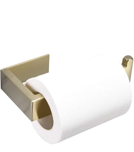 Gudetap Badezimmer-Set In Gebürstetem Gold – Handtuchhalter, Toilettenpapierhalter & Haken Aus Edelstahl