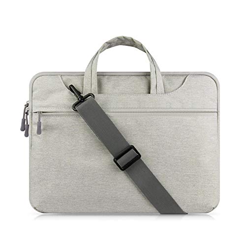 Preisvergleich Produktbild SLONG Laptop Bag 15 Zoll Multifunktionale Laptop-Schutztasche, Wasserfester Stoßdämpfer-Kofferraum mit Griff Für MacBook Air MacBook Pro HP Pavilion Dell Inspiron Lenovo Acer ASUS,Gray