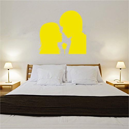 Couple in Love Rose Floral Wall Sticker Art Room Décor Vintage Shabby Chic (FL10)