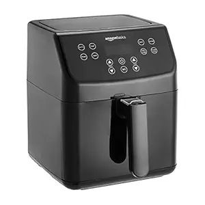 AmazonBasics Air Fryer with Touchscreen Panel (5.5 Liter, 1700 W), Black