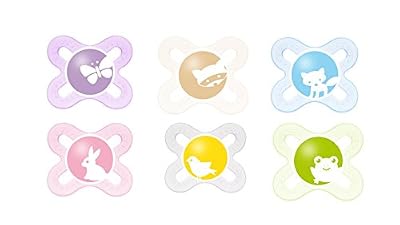 MAM Sucette Naissance - de 0 à 2 mois - Silicone - Boîte de stérilisation - coloris aléatoire