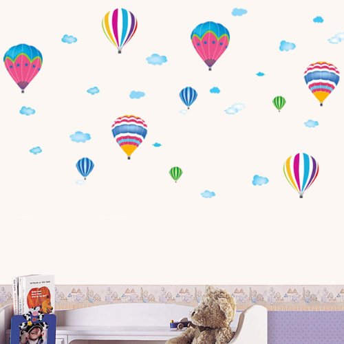 Preisvergleich Produktbild Bluelover Kinder Zimmer Haus Dekorative Poster Feuer Ballon Wandtattoo