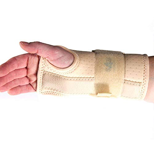 Ambidextrous Medium Natural Colour Advanced Wrist Support Splint: for Carpal & Cubital Tunnel, Sprains, and Arthritis.