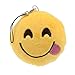 Produktbild SMILEQ Emoji Emoticon Herz Augen Schlüsselanhänger Weiches Spielzeug Geschenk Anhänger Tasche Zubehör (G)
