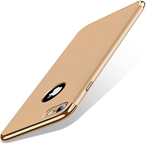 iPhone 7 Case, TORRAS 3 in 1 Hybrid Ultra Thin Slim Hard Case with Anti-scratch Matte Finish Protective Plastic Phone Case Cover for Apple iPhone 7 - Gold
