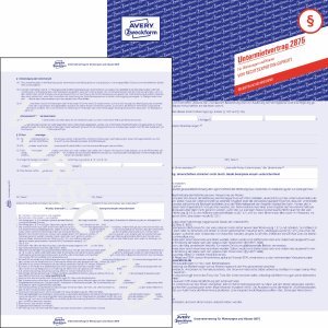 Preisvergleich Produktbild AVERY Zweckform 5 x Untermietvertrag A4 selbstdurchschreibend 2-seitig