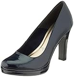 schwarze schuhe dunkelblaues kleid Muster: Uni Tamaris Damen 1-1-22426-23 826 Plateaupumps, Blau (NAVY PATENT 826), 38 EU