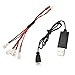 Produktbild Drohne Usb-Ladekabel, Chshe TM, 5 In 1 Ladeleitungen Mit Usb-Ladekabel FüR A20 A20W Quadcopter-Akku