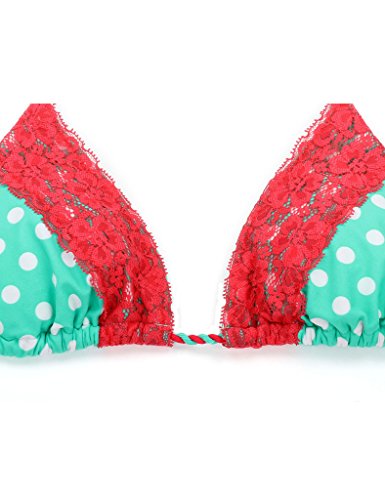 RELLECIGA Damen Bademode Triangel Bikini Unterteil im Brasil Style Luxusspitze - 4