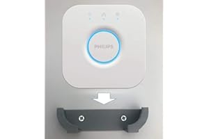 3D Cabin Halterung kompatibel mit Philips Hue Light Bridge Halterung Wandhalterung Grau