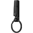 Spigen Metal Fit Titanium Belt Loop Keychain Key Clip for Belt Key Ring Holder Key Chain Clip with Detachable Key Ring Key Chain for Men - Black