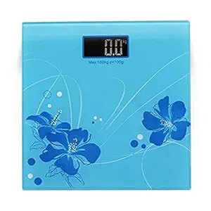 HaRvic Personal Bathroom Human Body Weight Machine Digital Weighing Scale (Black)