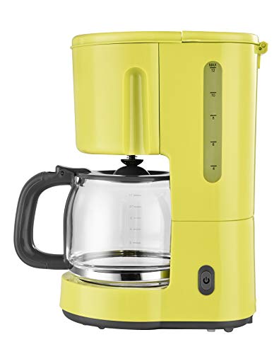 Efbe-Schott Cafetière à Filtre avec Capacité de 1.5 L, Verseuse en verre, Jusqu'à 10-12 Tasses, 900 W, Jaune, SC KA 1080.1 GLB
