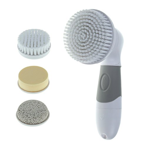 JideTech Electric Face Clean Brush 4-in-1 Make Up Remover Set and Body Ultra Cleansing System Waterproof Exfoliates Dead Skin Softly