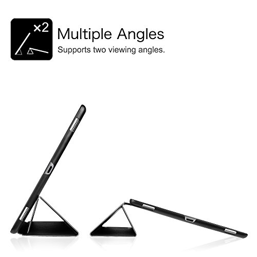 Fintie iPad Pro 12.9 Zoll Hülle – Ultra Schlank Superleicht Ständer Schutzhülle SmartShell Cover Case Tasche mit Auto Schlaf / Wach Funktion für Apple iPad Pro 12,9 Zoll (2015 Version), Schwarz - 8