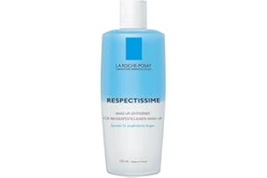 La Roche-Posay Toleriane Respectissime, Struccante Occhi Bifasico, Adatto a Pelli Sensibili, Rimuove il Make-Up Waterproof, Formula con Niacinamide, Ceramidi, Pantenolo e Acqua Termale, 125 ml