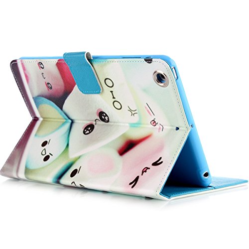 iPad mini 2 Lederhülle – Felfy Slim Full Body Cute Cartoon Sweet Candy Funny Eyes Muster PU Case Cover Etui Schutz Hülle Tasche für ipad mini 3 mini 2 mini 1 + 1x Koala Anti Stöpsel + 1x Silber Stylus - 6