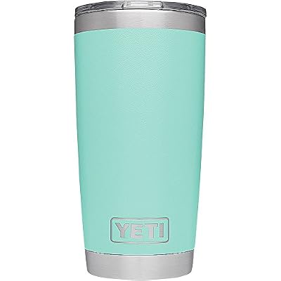 Yeti Rambler 567 Gram en Acier Inoxydable Isolation sous Vide Gobelet avec Couvercle, Vert d'eau, 1 EA