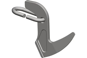 Pewag 2 szt. haczyki z listwami dziurkowanymi hak do wbijania 8 mm haki tylne łańcuch do drewna