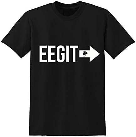Write Here Collection Clothing | EEGIT Slogan Tshirt Funny ST Patrick's Day Fancy Dress Novelty Joke Irish Accent | White S